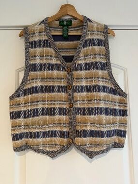 Vintage Hunt Club Knit Sweater Vest - L